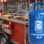 cilindro de 33 libras carro de comida